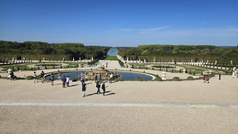 Rozsáhlé versailleské zahrady