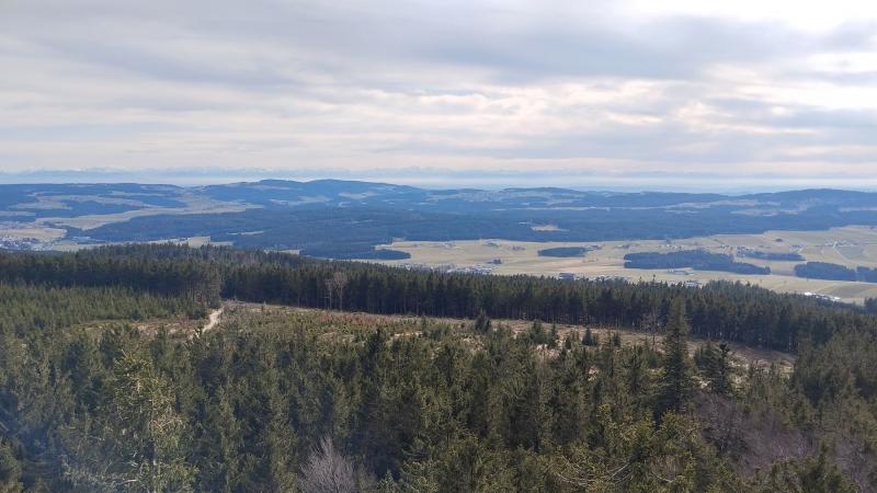 Pohled ze Sternsteinwarte